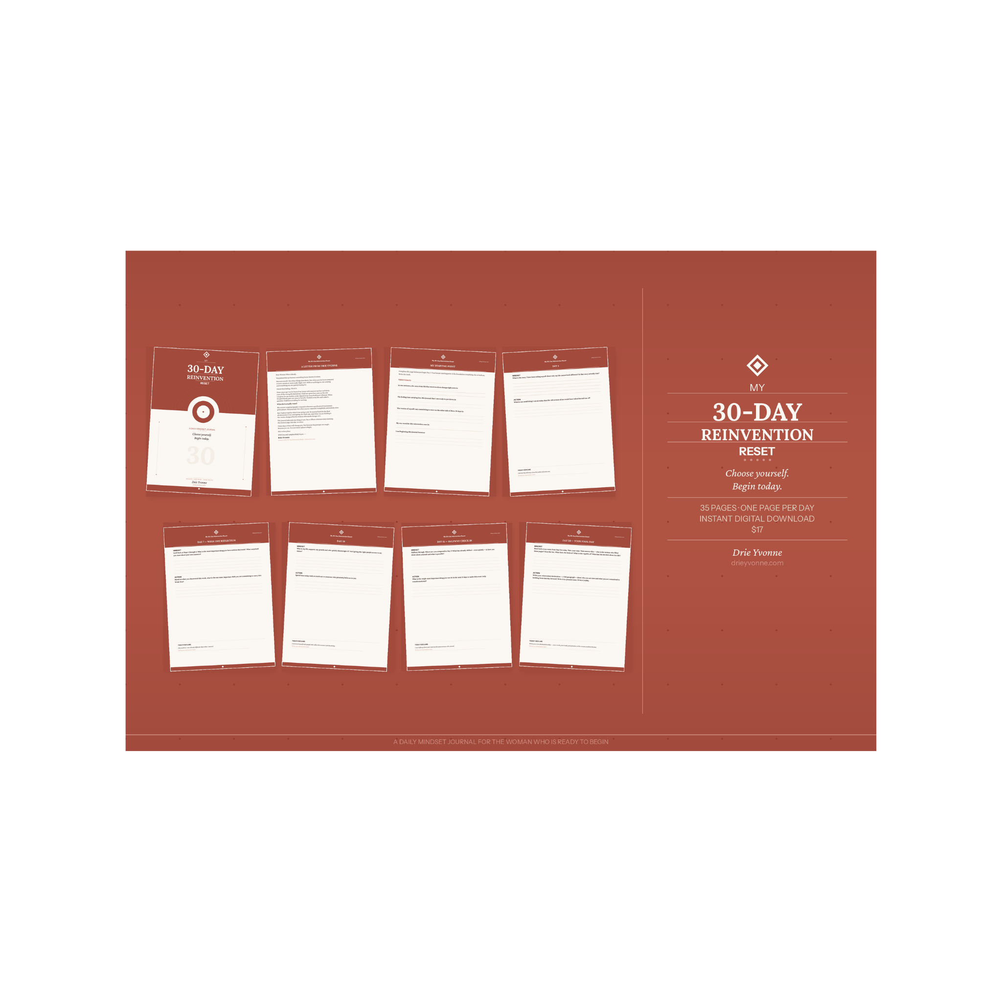 30 day Reinvention Reset Journal